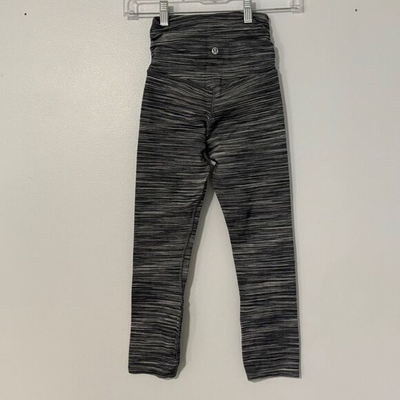 Lululemon Align Cropped Leggings Cross Waist Space Dye Herringbone 2 - Picture 6 of 8